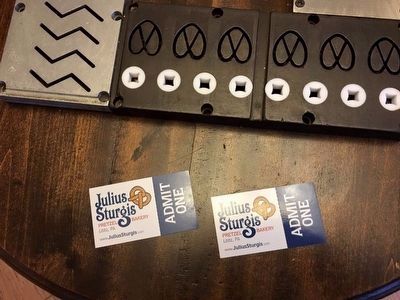 Iron Pretzel molds - Tour Tickets. Click for full size. Iron Pretzel molds - Tour Tickets image. Click for full size.