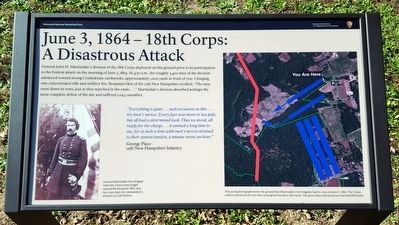 June 3, 1864 — 18th Corps: A Disastrous Attack Marker image. Click for full size.