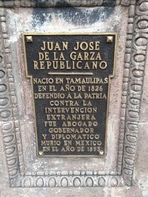 Juan José de la Garza Marker. Click for full size. Juan José de la Garza Marker image. Click for full size.