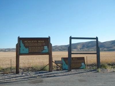 The McAuley Cutoff Marker. Click for full size. The McAuley Cutoff Marker image. Click for full size.