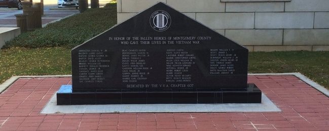 Fallen Vietnam War Heroes of Montgomery County Marker image. Click for full size.