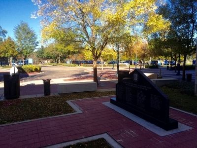 View of marker looking north. image. Click for full size.