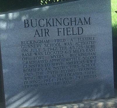 Buckingham Air Field Marker image. Click for full size.