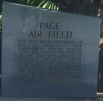 Page Air Field Marker image. Click for full size.