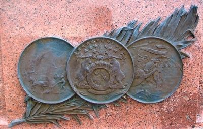 Missouri Seal on General James Shields Monument image. Click for full size.