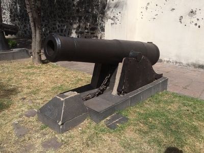 The Defense at the Battle of Churubusco Marker. Click for full size. The Defense at the Battle of Churubusco Marker image. Click for full size.