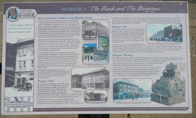 The Bank and The Burgoyne Marker image. Click for full size.