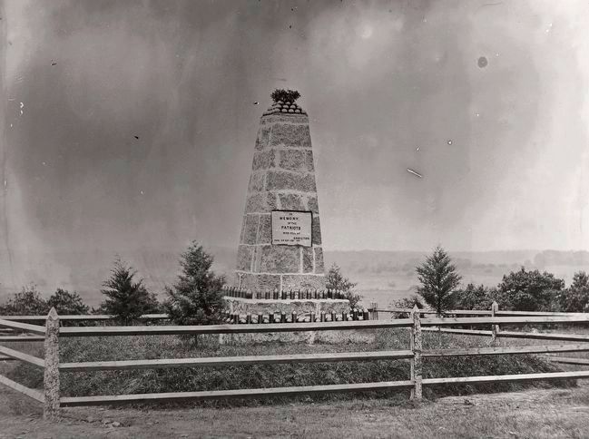 <i>Monument on Battlefield of Groveton</i> image. Click for full size.