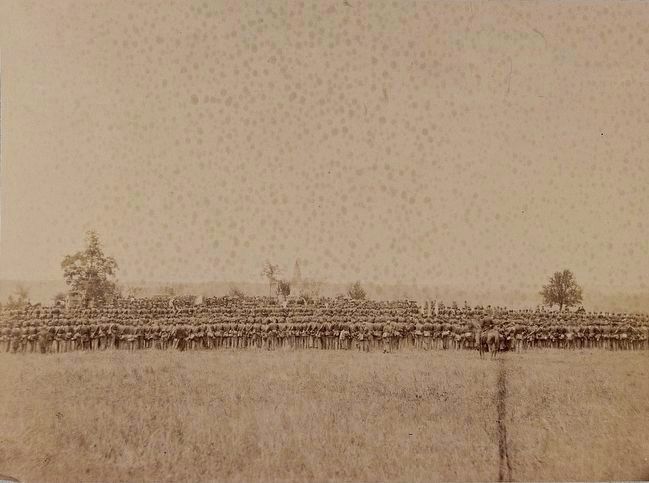 <i>Dedication of Monument on Battlefield of Groveton</i> image. Click for full size.