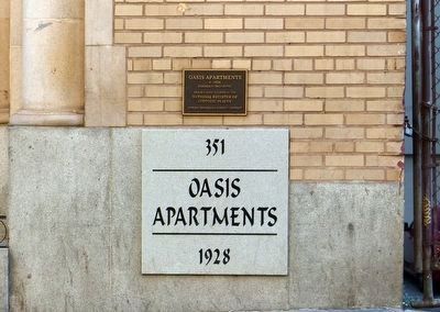 Oasis Apartments <br>1928. Click for full size. Oasis Apartments <br>1928 image. Click for full size.