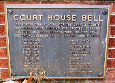 Court House Bell Marker image. Click for full size.