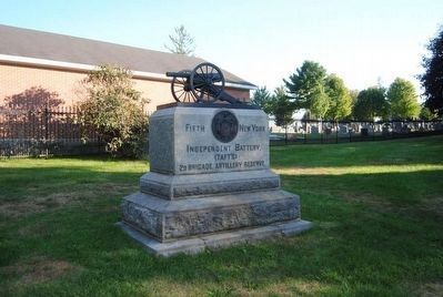 Fifth New York Independent Battery Monument. Click for full size. Fifth New York Independent Battery Monument image. Click for full size.