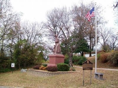 Madonna of the Trail Monument and Marker image. Click for full size.