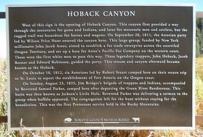 Hoback Canyon Marker image. Click for full size.