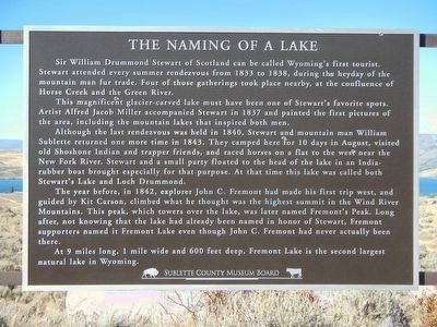 The Naming of a Lake Marker image. Click for full size.