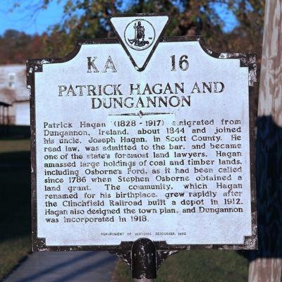 Patrick Hagan and Dungannon Marker image. Click for full size.