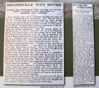 Newspaper Clippings on Confederate Memorial Park Marker image. Click for full size.
