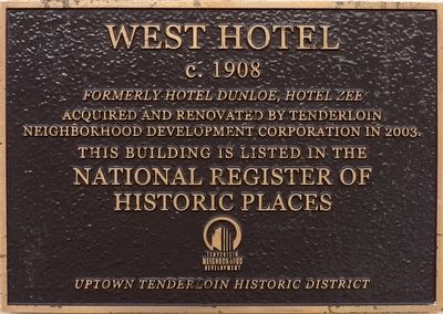 West Hotel Marker image. Click for full size.