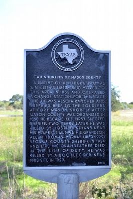 Two Sheriffs of Mason County Marker image. Click for full size.