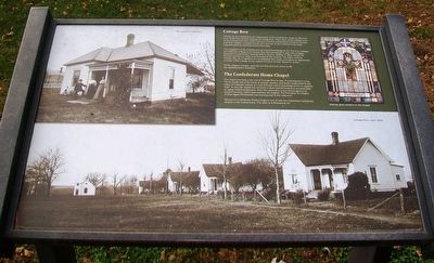 Cottage Row [and] The Confederate Home Chapel Marker image. Click for full size.
