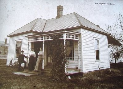 Photo on Cottage Row [and] The Confederate Home Chapel Marker image. Click for full size.