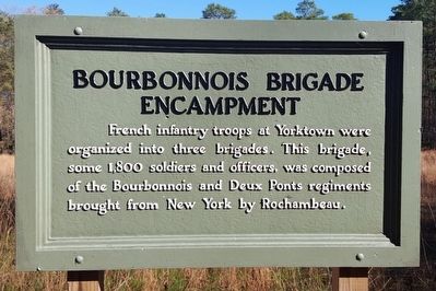 Bourbonnois Brigade Encampment Marker image. Click for full size.