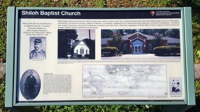 Shiloh Baptist Church Marker image. Click for full size.