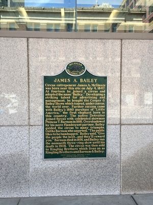 James A. Bailey Marker image. Click for full size.
