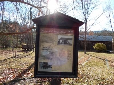 Blacksmith & Wagon Shop Marker. Click for full size. Blacksmith & Wagon Shop Marker image. Click for full size.