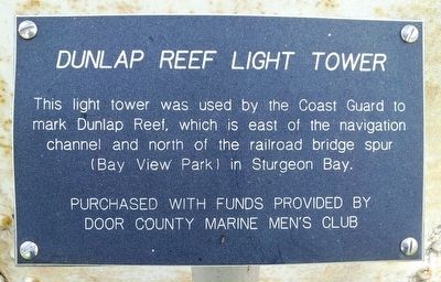 Dunlap Reef Light Tower Marker image. Click for full size.