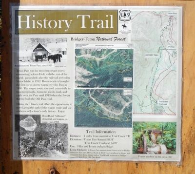 Welcome to Teton Pass Marker image. Click for full size.
