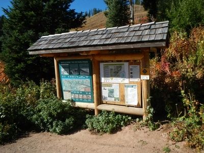 Welcome to Teton Pass Marker image. Click for full size.