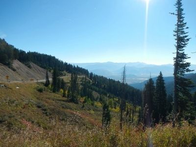 Jackson Hole from the Teton Pass Summit image. Click for full size.
