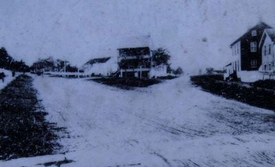 The Wagon Hotel on Cemetery Hill Marker<br>The Wagon Hotel (ca. 1884) image. Click for full size.