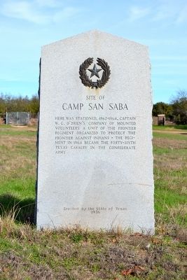 Site of Camp San Saba Marker image. Click for full size.