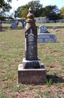 Headstone of Grave of William Jacobs<br>(October 15, 1813 - June 10, 1879) image. Click for full size.