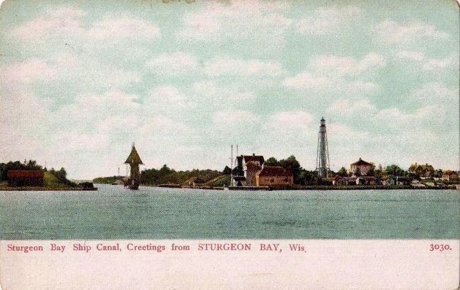 <i>Sturgeon Bay Ship Canal, Greetings from STURGEON BAY, Wis.</i>. Click for full size. <i>Sturgeon Bay Ship Canal, Greetings from STURGEON BAY, Wis.</i> image. Click for full size.