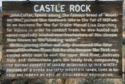 Castle Rock Marker. Click for full size. Castle Rock Marker image. Click for full size.