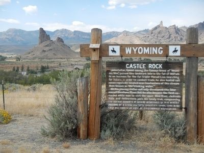 Castle Rock and Marker. Click for full size. Castle Rock and Marker image. Click for full size.