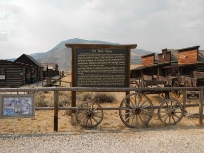 Old Trail Town Marker image. Click for full size.