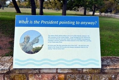 What is the President pointing to anyway? Marker image. Click for full size.