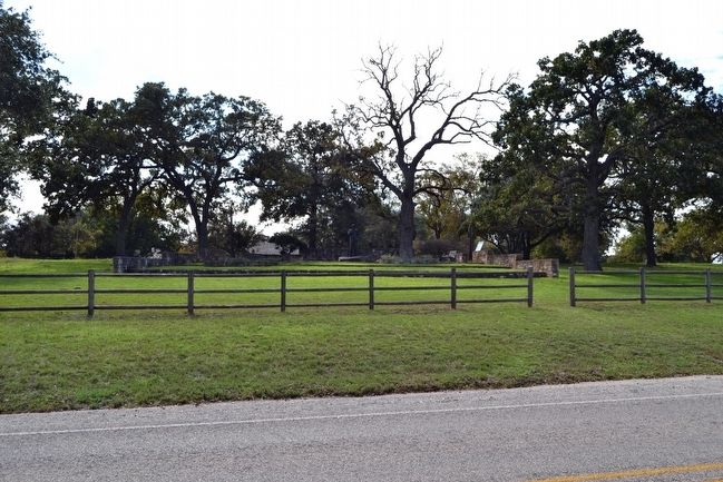 View of Lyndon B. Johnson Statue from Ranch Road 1. Click for full size. View of Lyndon B. Johnson Statue from Ranch Road 1 image. Click for full size.