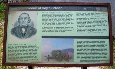 Joseph Robidoux at Roy's Branch Marker image. Click for full size.