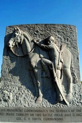 1st Maine Cavalry Monument. Click for full size. 1st Maine Cavalry Monument image. Click for full size.