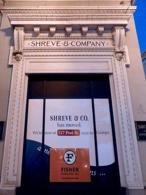 Shreve and Co. has moved. image. Click for full size.