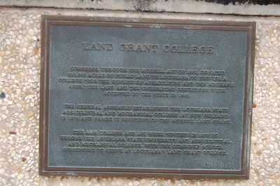 Land Grant College Marker image. Click for full size.