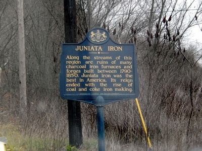 Juniata Iron Marker. Click for full size. Juniata Iron Marker image. Click for full size.