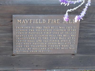 Mayfield Fire Bell Marker image. Click for full size.