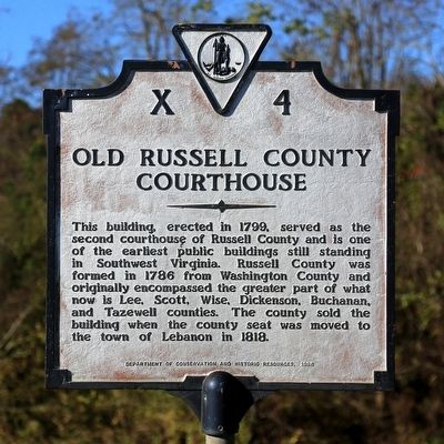 Old Russell County Courthouse Marker image. Click for full size.