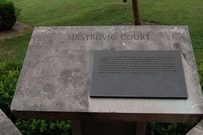 Mestrovic Court Marker image. Click for full size.